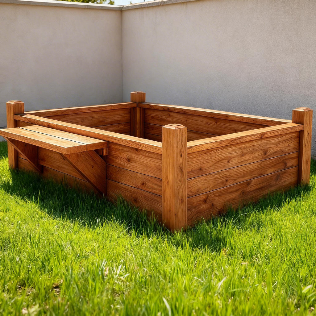 Raised Garden Bed Plans PDF | DIY Elevated Planter Box | Beginner Woodworking Project