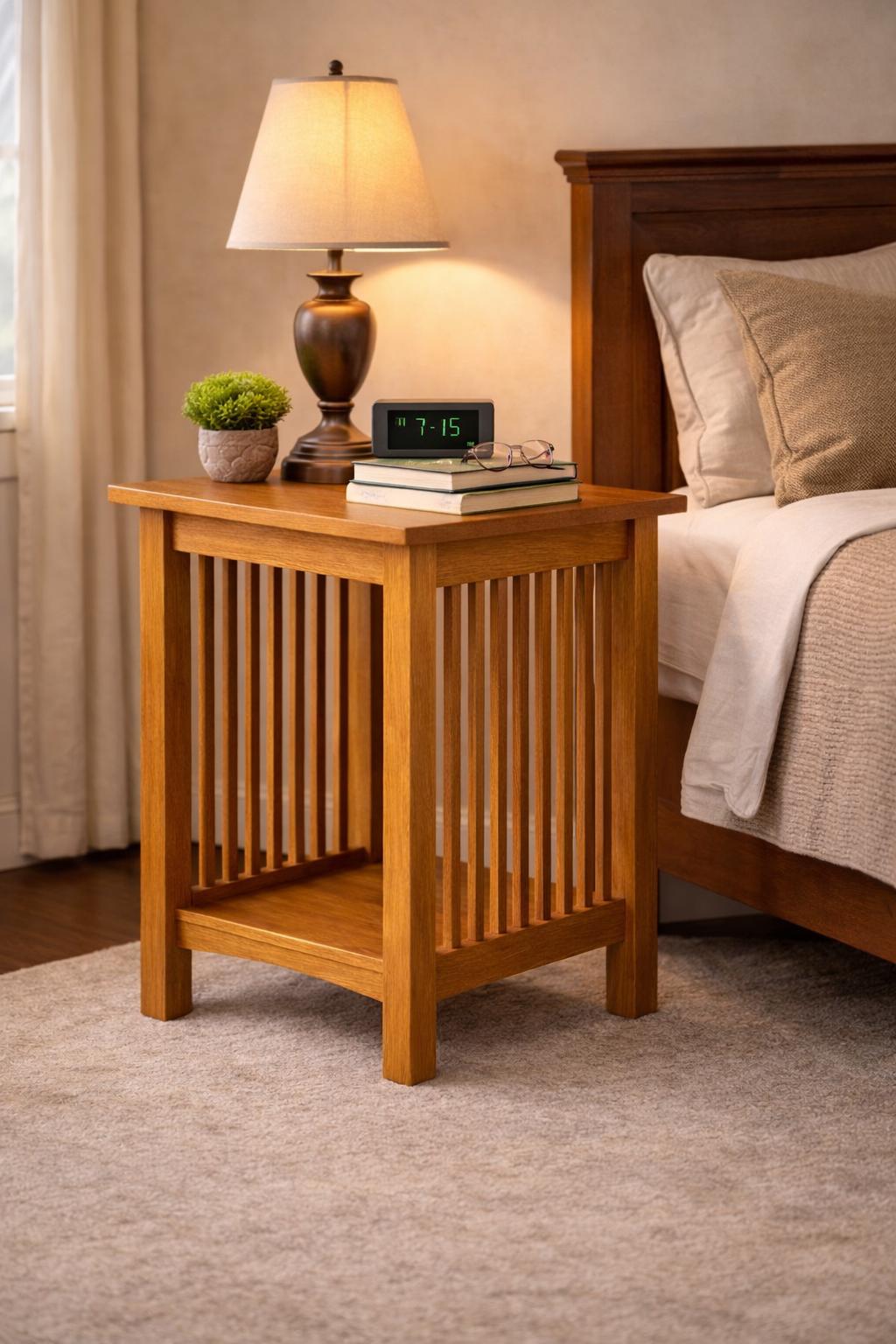 Mission Side Table Woodworking Plans – Apprentice Dowel Joinery – Beginner Friendly Furniture PDF