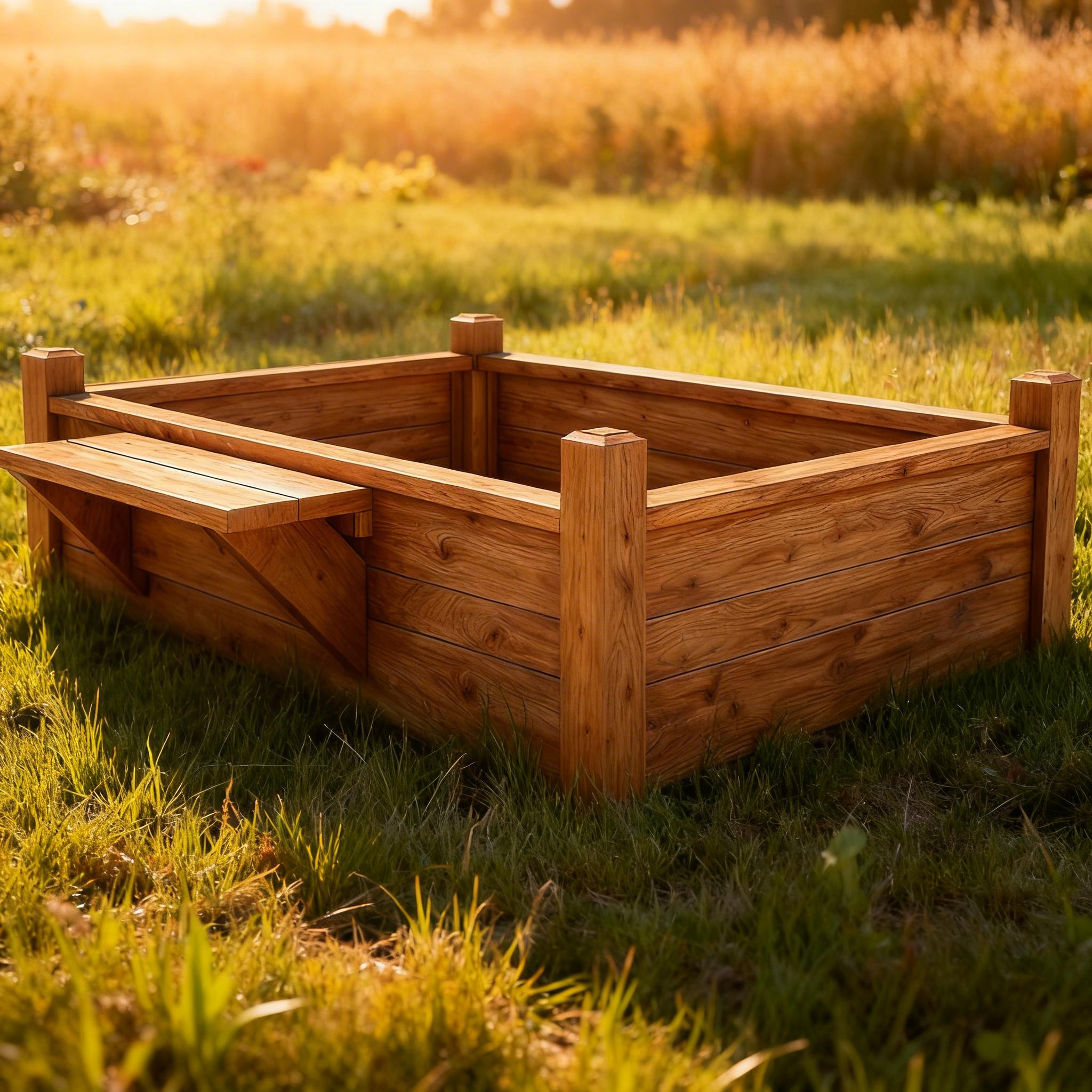 Raised Garden Bed Plans PDF | DIY Elevated Planter Box | Beginner Woodworking Project