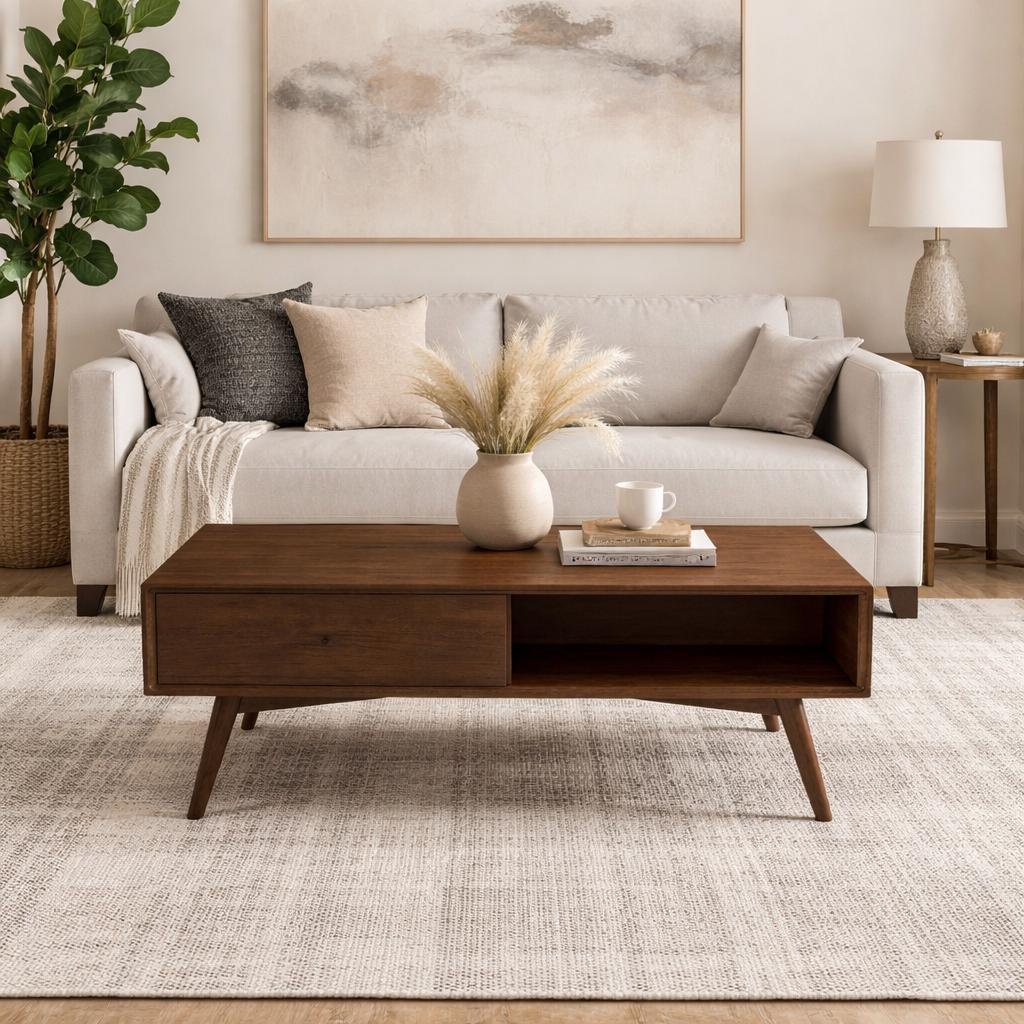 Mid-Century Modern Coffee Table Plans | DIY Woodworking Beginner Friendly PDF